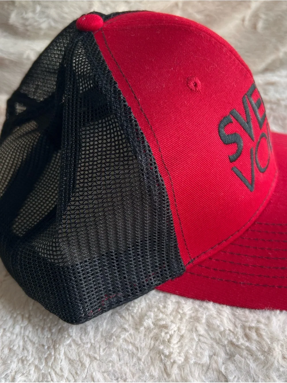 Red and Black Trucker Hat